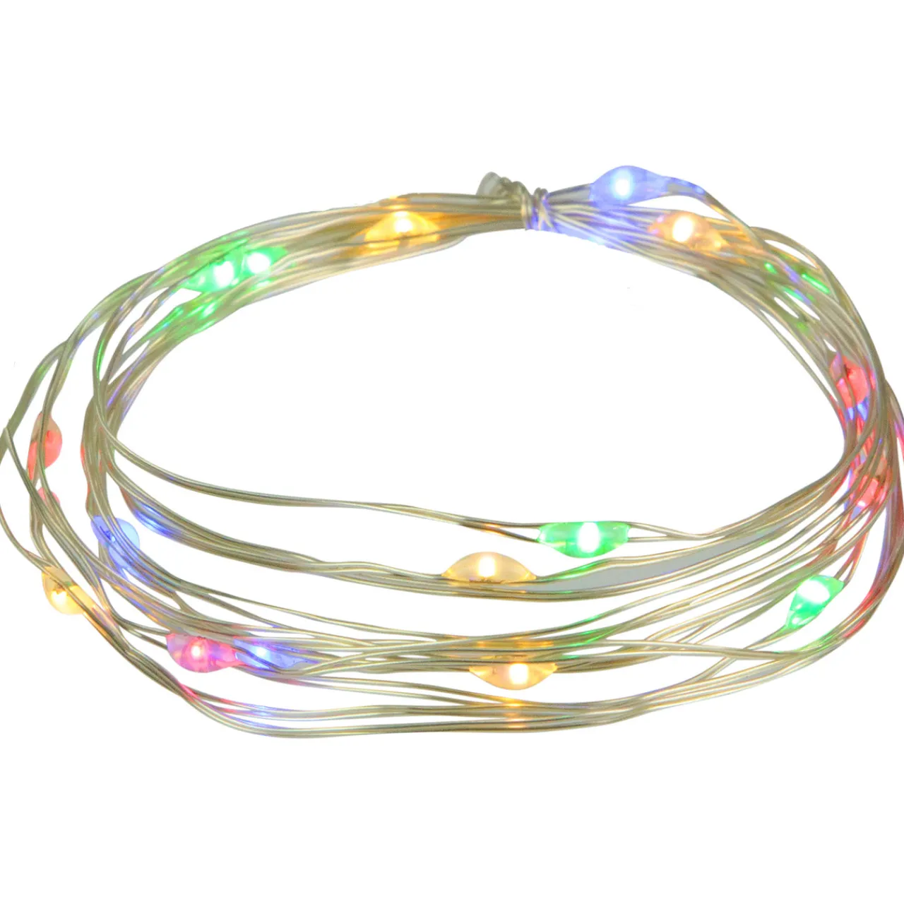 Online 20-Count Multi-color LED Micro Fairy Christmas Lights - 6ft, Copper Wire Fairys