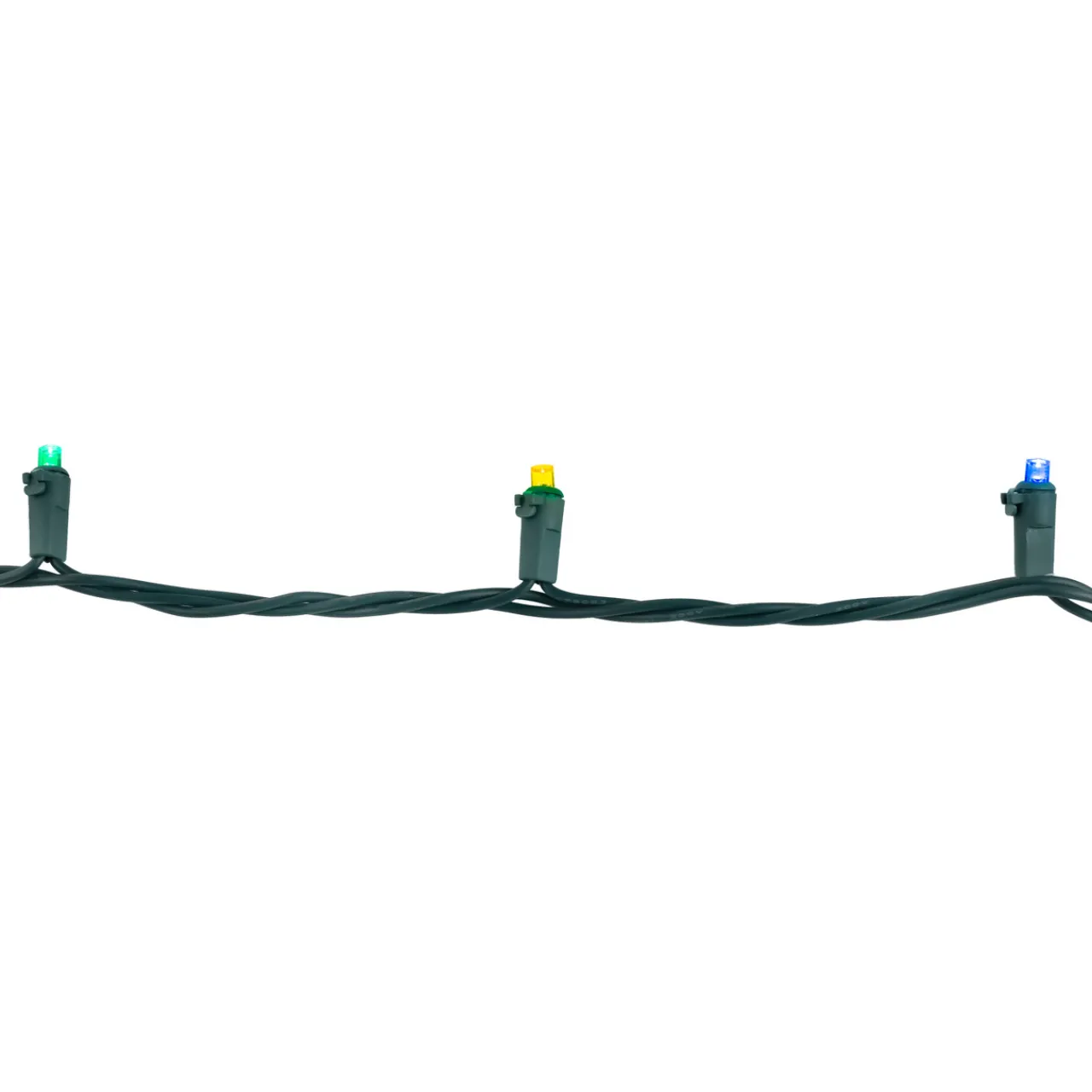 Sale 100-Count Multi-Color LED Wide Angle Christmas Lights, 33 ft Green Wire Led