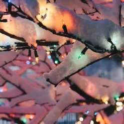 Sale 35-Count Multi-Color Mini Christmas Light Set, 7ft Green Wire Incandescent