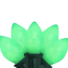 Best 25-Count Opaque Green C7 Christmas Light Set - 24ft Green Wire C7 & C9 Lights