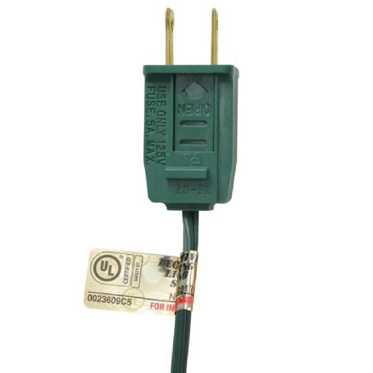 Best 25-Count Opaque Green C7 Christmas Light Set - 24ft Green Wire C7 & C9 Lights