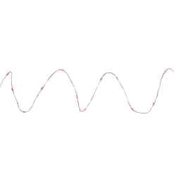 Sale 50-Count Pink LED Micro Fairy Christmas Lights - 16ft, Copper Wire Fairys