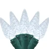 Online 200-Count Pure White LED Faceted C6 Christmas Lights, 66.25 ft Green Wire C5 & C6 Lights