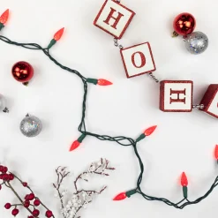 Sale 70-Count Red LED Faceted C6 Christmas Light Set, 23ft Green Wire C5 & C6 Lights