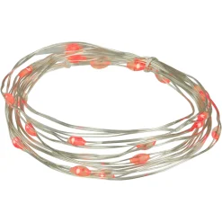 Discount 20-Count Red LED Micro Fairy Christmas Lights - 6ft, Copper Wire Fairys