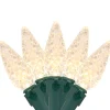 Best 200-Count Warm White LED Faceted C6 Christmas Lights, 66.25 ft Green Wire C5 & C6 Lights