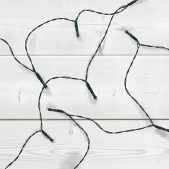 Online 50-Count Warm White LED Micro Wide Angle Christmas Lights, 32ft Green Wire Battery Operated