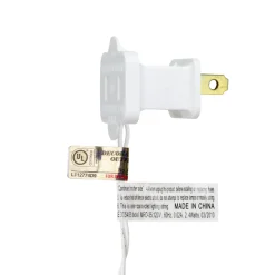 Outlet 35-Count Warm White LED Wide Angle Christmas Lights - 17.5ft White Wire Led
