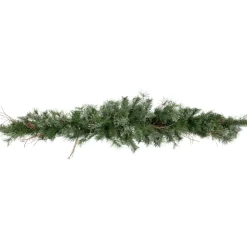 New Country Mixed Pine with Pinecones Artificial Christmas Garland - 6' x 9" - Unlit Unlit