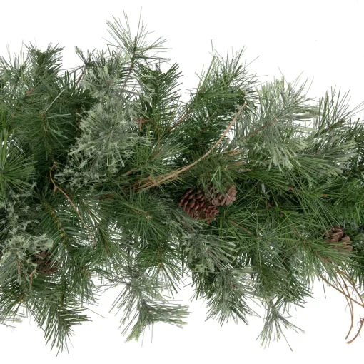 New Country Mixed Pine with Pinecones Artificial Christmas Garland - 6' x 9" - Unlit Unlit