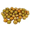 Hot 60ct Antique Gold Shatterproof 4-Finish Christmas Ball Ornaments 2.5" (60mm) Shatterproof Balls|Ball Ornaments