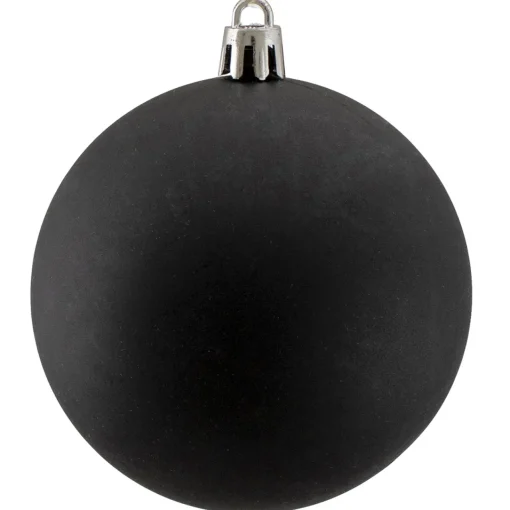 Online 32ct Black Shatterproof Matte Christmas Ball Ornaments 3.25" (80mm) Shatterproof Balls|Ball Ornaments