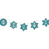 Best 10ct Blue and White Snowflake Christmas Light Set – 4.5-Feet, White Wire Novelty