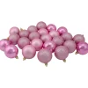 60ct Bubblegum Pink Shatterproof 4-Finish Christmas Ball Ornaments 2.5" (60mm) Shatterproof Balls|Ball Ornaments