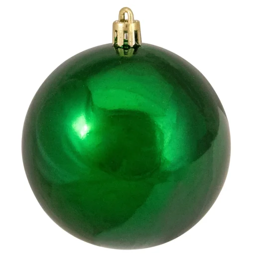 Discount 60ct Christmas Green Shatterproof Shiny Christmas Ball Ornaments 2.5" (60mm) Shatterproof Balls|Ball Ornaments