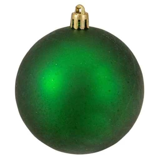 Outlet 32ct Christmas Green Shatterproof 4-Finish Christmas Ball Ornaments 3.25" (80mm) Shatterproof Balls|Ball Ornaments