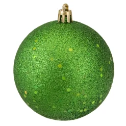 Outlet 32ct Christmas Green Shatterproof 4-Finish Christmas Ball Ornaments 3.25