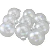 Online 9ct Clear and Silver Iridescent Glass Christmas Ball Ornaments 2.5" (65mm) Glass