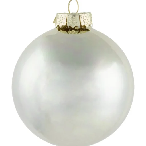 Outlet 6ct Gold 2-Finish Glass Ball Christmas Ornaments 3.25" (80mm) Glass|Ball Ornaments