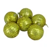 6ct Gold Mirrored Christmas Ball Ornaments 3.25" (80mm) Shatterproof Balls|Ball Ornaments