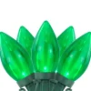 Sale 25ct Green LED C9 Christmas Light Set - 16ft Green Wire C7 & C9 Lights