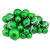 Discount 39ct Green Shatterproof 2-Finish Christmas Ball Ornaments 4" (100mm) Shatterproof Balls|Ball Ornaments