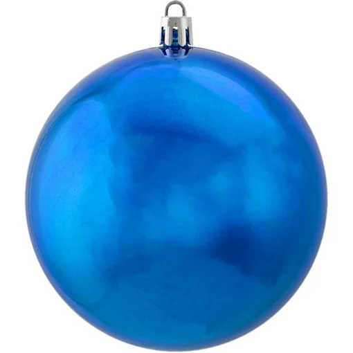 Hot 12ct Lavish Blue Shatterproof Christmas Ball Ornaments 4" (100mm) Shatterproof Balls|Ball Ornaments