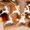 Sale 10-ct LED Warm White Reindeer Christmas Lights - 3' Clear Wire Battery Operated