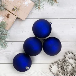 Outlet 32ct Matte Royal Blue Shatterproof Matte Christmas Ball Ornaments 3.25" (80mm) Shatterproof Balls|Ball Ornaments