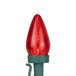 Discount 25ct Multi-Color LED C7 Christmas Light Set, 16ft Green Wire C7 & C9 Lights