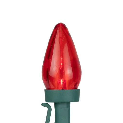 Discount 25ct Multi-Color LED C7 Christmas Light Set, 16ft Green Wire C7 & C9 Lights