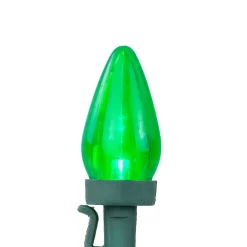 Discount 25ct Multi-Color LED C7 Christmas Light Set, 16ft Green Wire C7 & C9 Lights