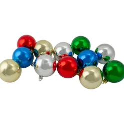 Best 24ct Multi-Color Shatterproof 2-Finish Christmas Ball Ornaments 2.5