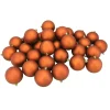 Discount 32ct Orange Shatterproof Matte Christmas Ball Ornaments 3.25" (80mm) Shatterproof Balls|Ball Ornaments