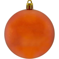 Discount 32ct Orange Shatterproof Matte Christmas Ball Ornaments 3.25