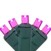 Best 50ct Pink LED Wide Angle Christmas Lights, 16.25ft Green Wire Led