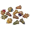 Online 12ct Purple 2-Finish Striped Glass Christmas Finial and Bell Ornaments 2.75" Finials|Pendants