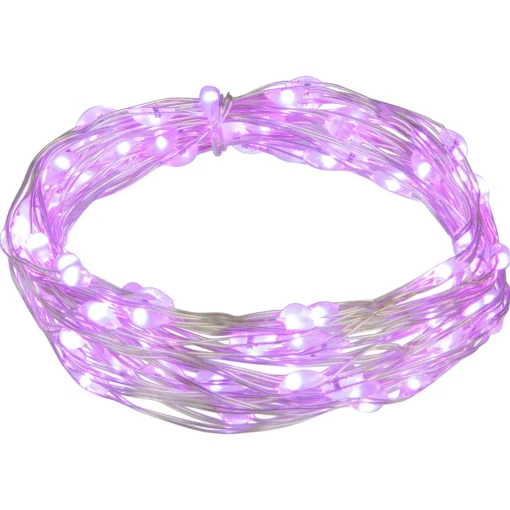 Sale 100ct Purple LED Micro Fairy Lights, 16ft Copper Wire Fairys
