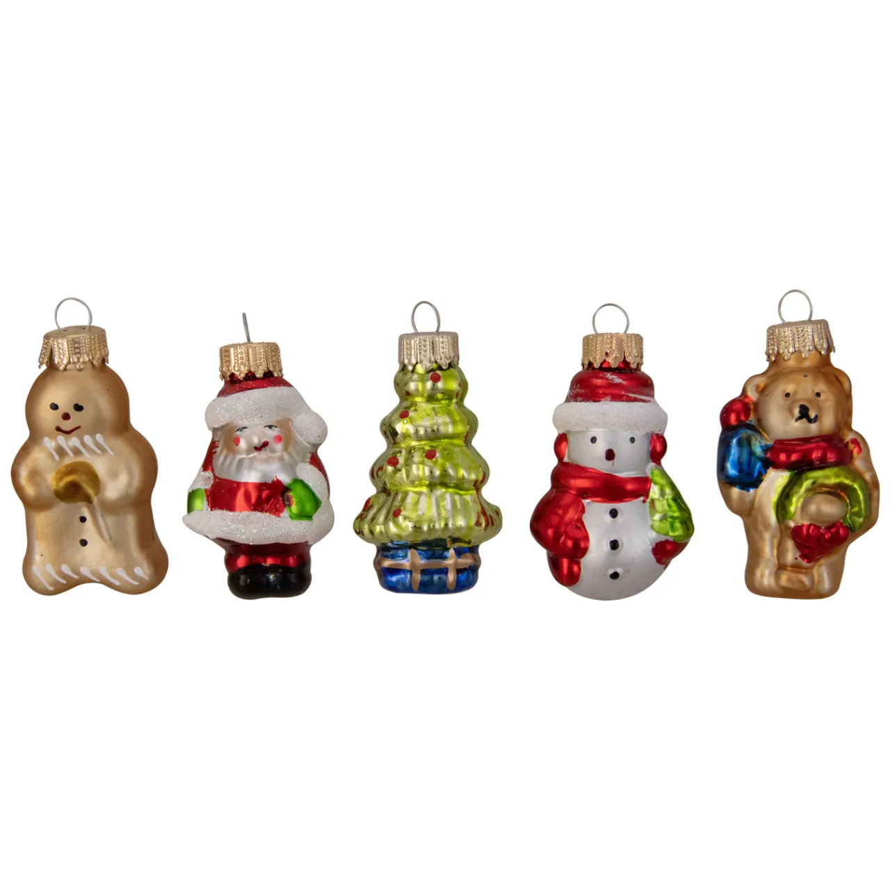 Discount 18ct Red and Green Beaded Garland with Christmas Ornaments 30" Beaded