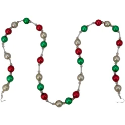 Discount 18ct Red and Green Beaded Garland with Christmas Ornaments 30