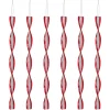 Hot 6ct Red and White Candy Swirl Christmas Ornaments 8" Food & Beverage