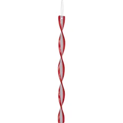 Hot 6ct Red and White Candy Swirl Christmas Ornaments 8