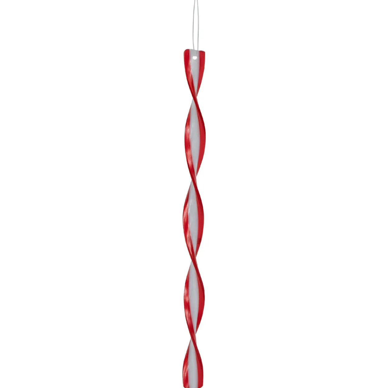 Hot 6ct Red and White Candy Swirl Christmas Ornaments 8" Food & Beverage