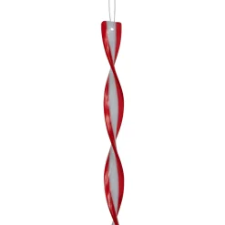 Hot 6ct Red and White Candy Swirl Christmas Ornaments 8