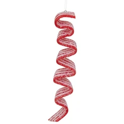Online 6ct Red and White Striped Ribbon Candy Christmas Ornaments 5.75
