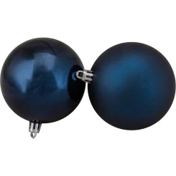 Best 32ct Sapphire Blue Shatterproof 2-Finish Christmas Ball Ornaments 3.25" (80mm) Shatterproof Balls|Ball Ornaments