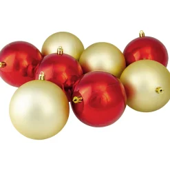 Clearance 50ct Traditional Multi Shatterproof 2-Finish Christmas Ball Ornaments 4