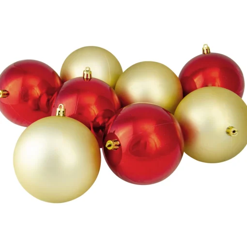 Clearance 50ct Traditional Multi Shatterproof 2-Finish Christmas Ball Ornaments 4" (100mm) Shatterproof Balls|Ball Ornaments