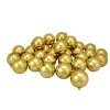 Hot 60ct Vegas Gold Shatterproof Shiny Christmas Ball Ornaments 2.5" (60mm) Shatterproof Balls|Ball Ornaments