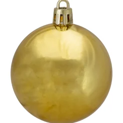 Hot 60ct Vegas Gold Shatterproof Shiny Christmas Ball Ornaments 2.5
